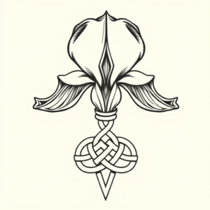 Celtic Iris Tattoo