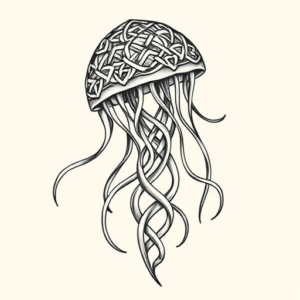 Celtic Jellyfish Tattoo