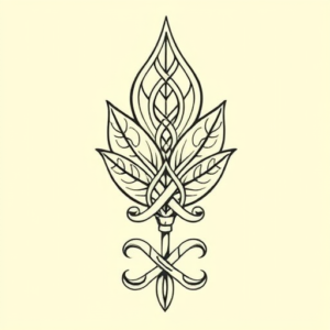 Celtic Leaf Tattoo