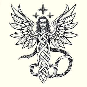 Celtic Lucifer Tattoo