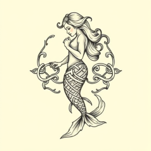 Celtic Mermaid Tattoo