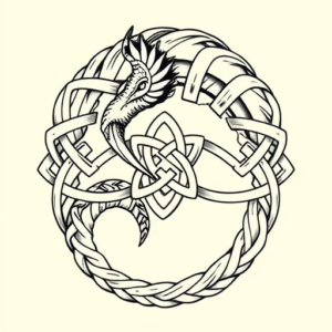 Celtic Monstera Tattoo