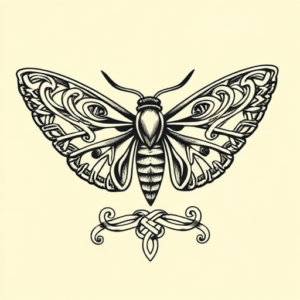 Celtic Moth Tattoo