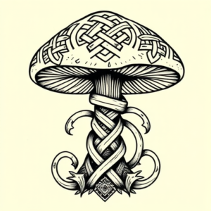 Celtic Mushroom Tattoo