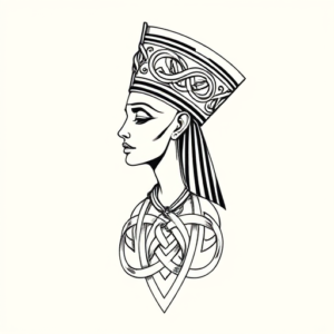 Celtic Nefertiti Tattoo