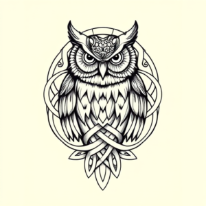 Celtic Owl Tattoo