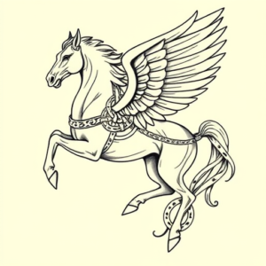 Celtic Pegasus Tattoo
