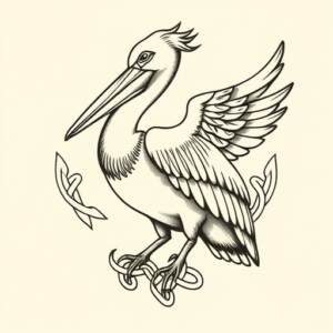 Celtic Pelican Tattoo