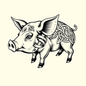 Celtic Pig Tattoo