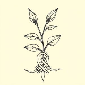 Celtic Plant Tattoo