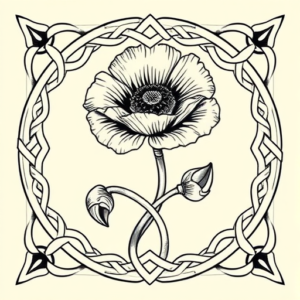 Celtic Poppy Tattoo