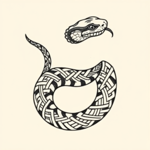 Celtic Rattlesnake Tattoo