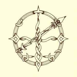 Celtic Sagittarius Tattoo