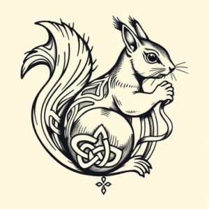 Celtic Squirrel Tattoo