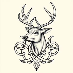 Celtic Stag Tattoo