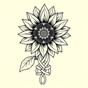 Celtic Sunflower Tattoo