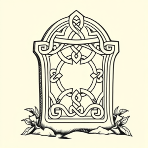 Celtic Tombstone Tattoo