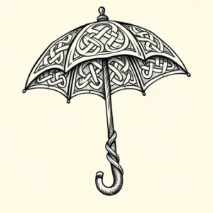 Celtic Umbrella Tattoo