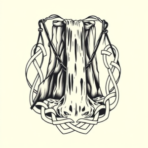 Celtic Waterfall Tattoo