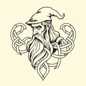 Celtic Wizard Tattoo