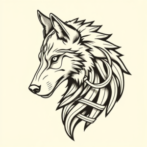 Celtic Wolf Tattoo