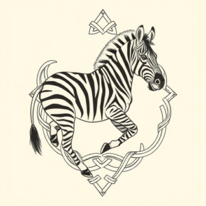 Celtic Zebra Tattoo