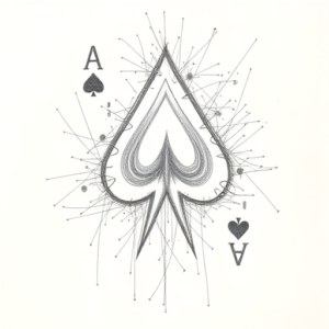 Chaotic Graphite Pencil Sketch Ace Tattoo