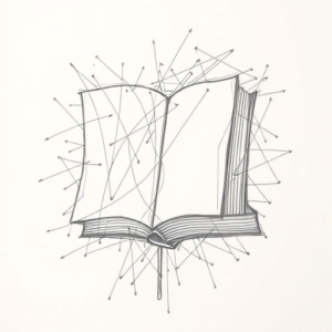 Chaotic Graphite Pencil Sketch Book Tattoo