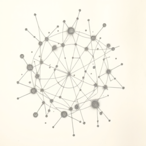 Chaotic Graphite Pencil Sketch Constellation Tattoo