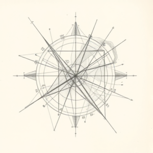 Chaotic Graphite Pencil Sketch Coordinates Tattoo