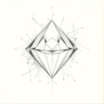 Chaotic Graphite Pencil Sketch Diamond Tattoo