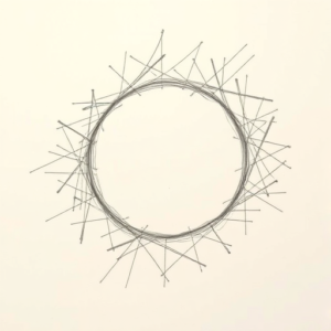 Chaotic Graphite Pencil Sketch Halo Tattoo