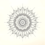 Chaotic Graphite Pencil Sketch Mandala Tattoo