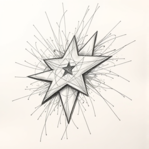 Chaotic Graphite Pencil Sketch Rockstar Tattoo