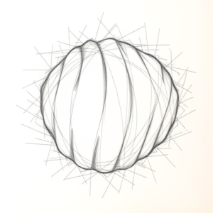 Chaotic Graphite Pencil Sketch Shellback Tattoo