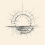 Chaotic Graphite Pencil Sketch Sunset Tattoo