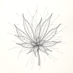 Chaotic Graphite Pencil Sketch Weed Tattoo