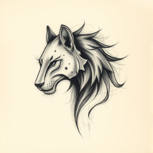 Charcoal Animal Tattoo