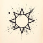 Charcoal Atomic Tattoo