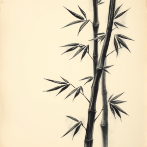 Charcoal Bamboo Tattoo