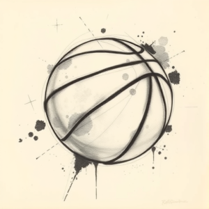 Charcoal Basketball Tattoo