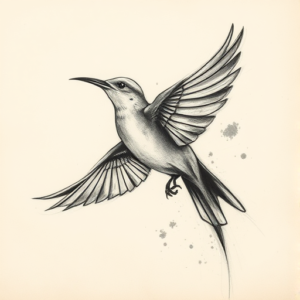 Charcoal Bluebird Tattoo