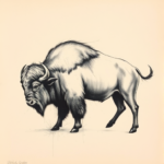 Charcoal Buffalo Tattoo