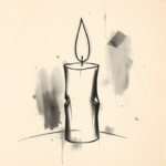 Charcoal Candle Tattoo