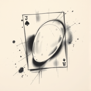 Charcoal Card Tattoo