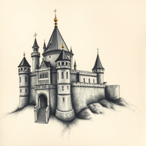Charcoal Castle Tattoo