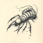 Charcoal Centipede Tattoo