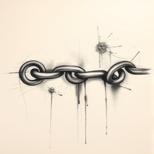 Charcoal Chain Tattoo