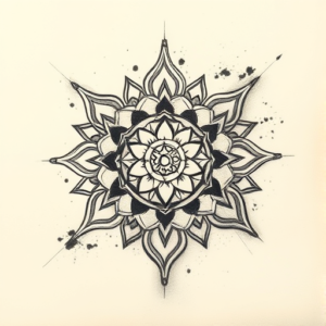 Charcoal Chakra Tattoo