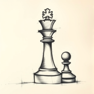 Charcoal Chess Tattoo